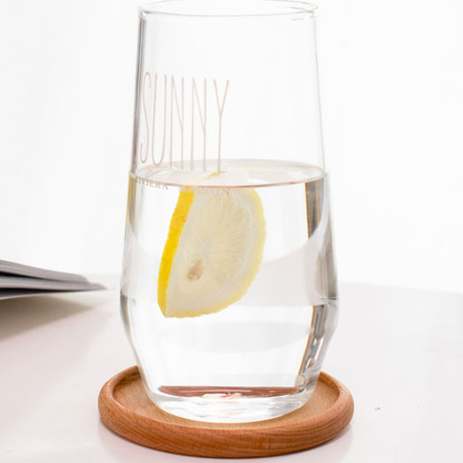 Heat Insulation Grooved Wooden Coaster