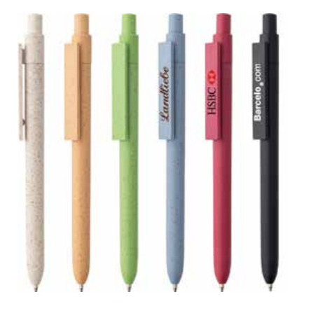 Wheat Straw Ball Pen ( Click- to - Write ) 