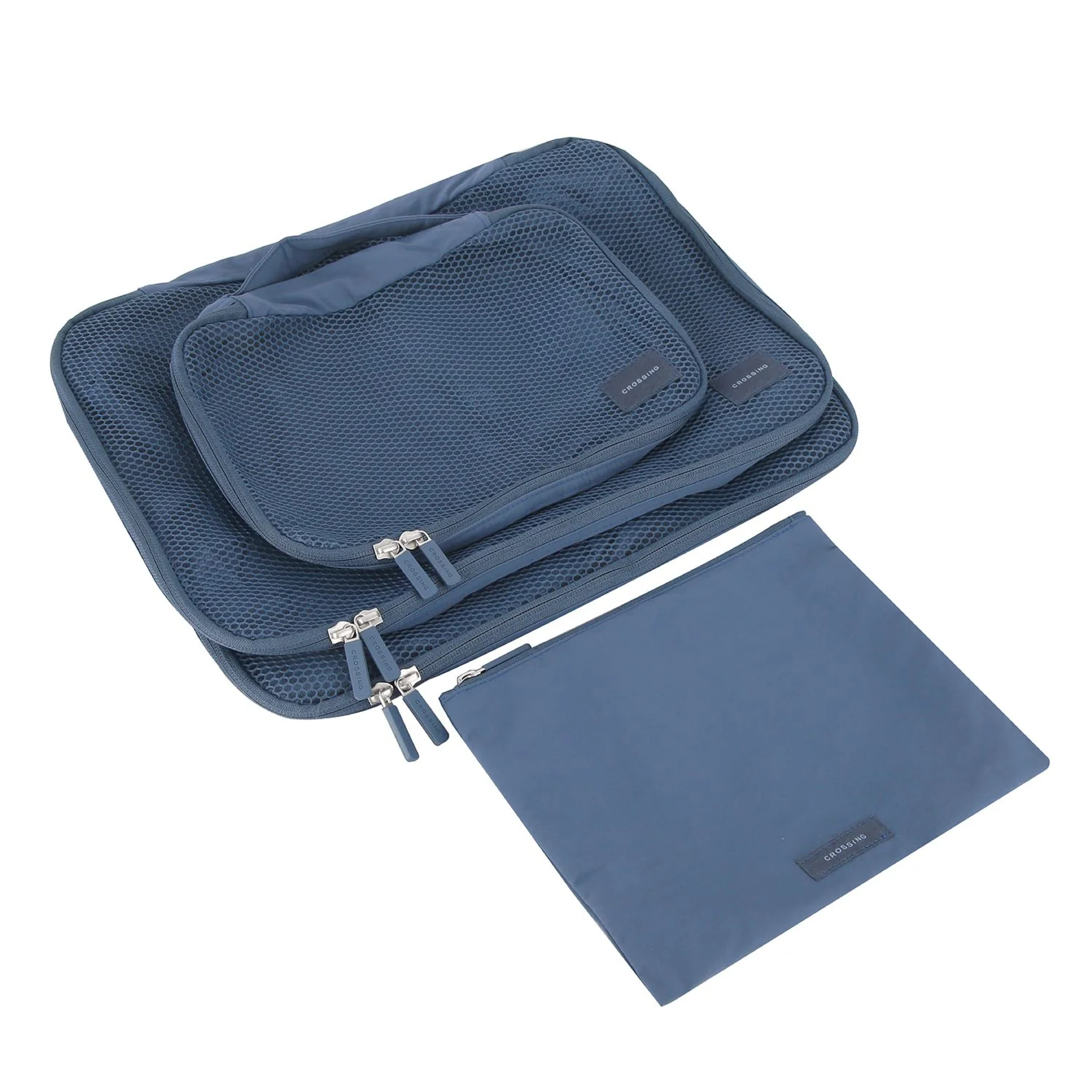CROSSING Waterproof Ripstop Nylon Packing Cube Set (4-Piece Set) - Travel Luggage Organizer & Packing Cubes