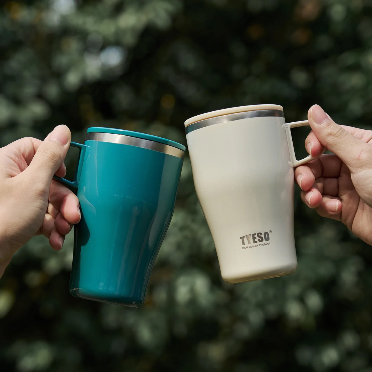 Tyeso 400ml Coffee Cup with Lid 