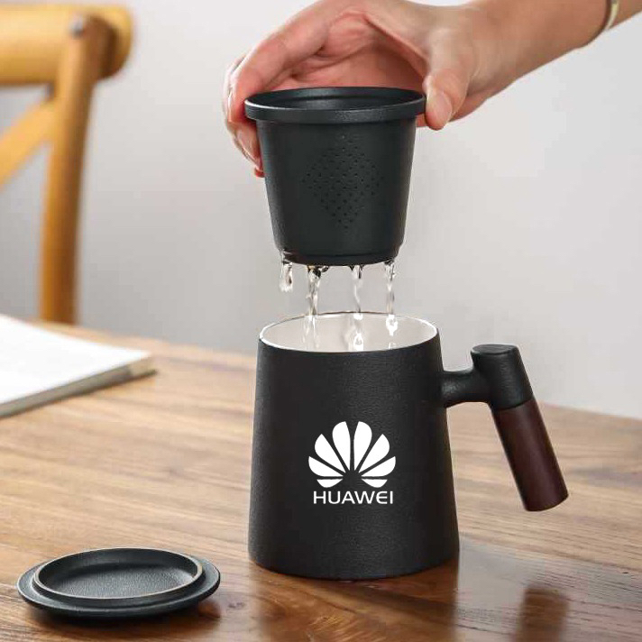 400ml Mori Ceramic Cup with Tea Filter 