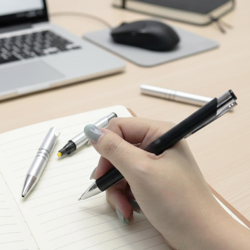 Detachable Ball Pen With Highlighter