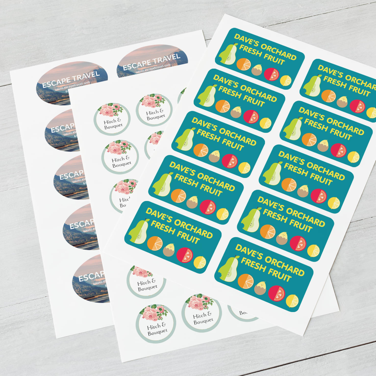 Promotional Mirrorkote Paper Sticker (Kiss-Cut)