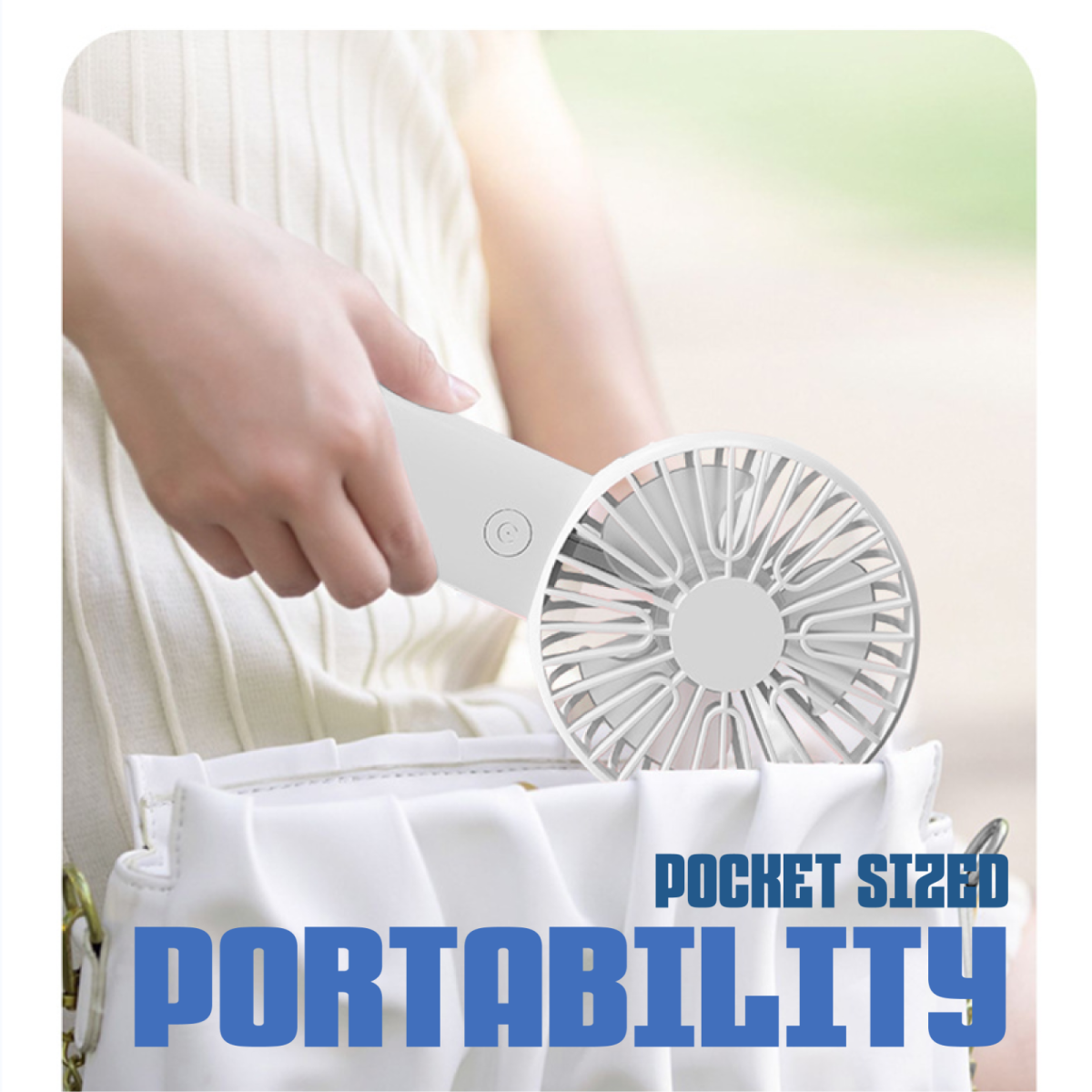 Deka Handheld Fan with Phone Stand 