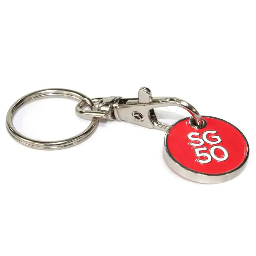 Trolley Coin Keychain