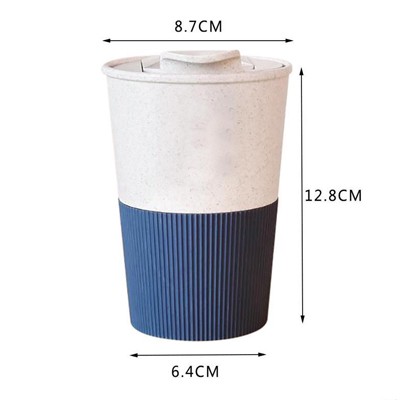 350ml LATTE Eco-Wheat Tumbler with Silicone Holder