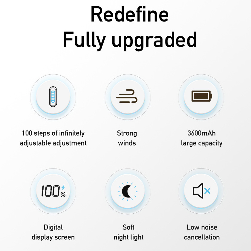 SwiftCool Handheld Fan with Light 