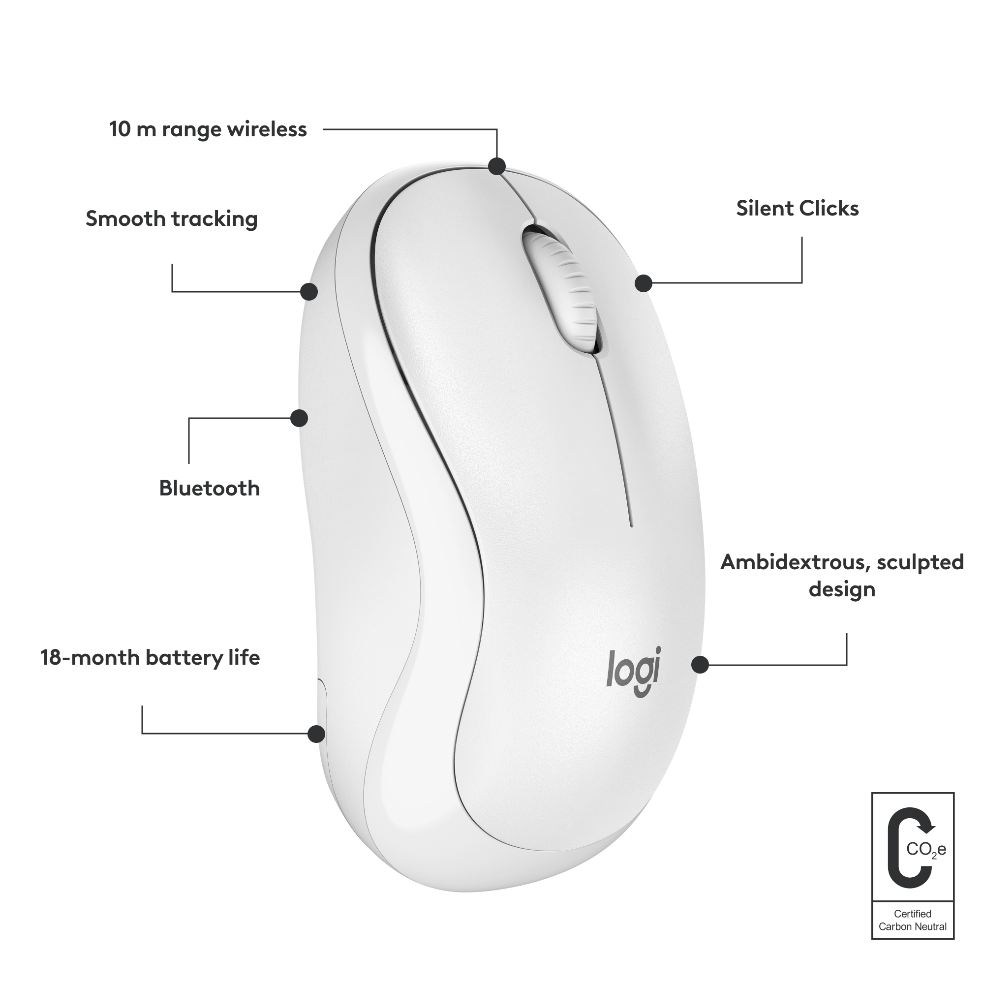 Logitech M240 Silent Bluetooth Mouse 