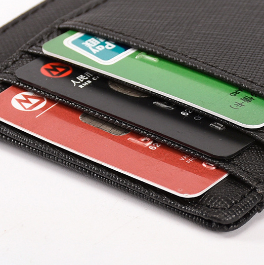 Saffiano PU Vertical Cardholder