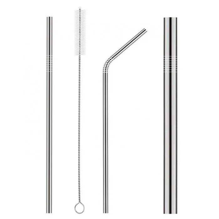 Curve Straw + Straight Straw + Bubble Straw + Cleaner