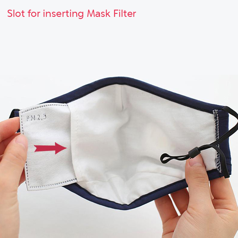 Adjustable Face Mask with Filter Slot