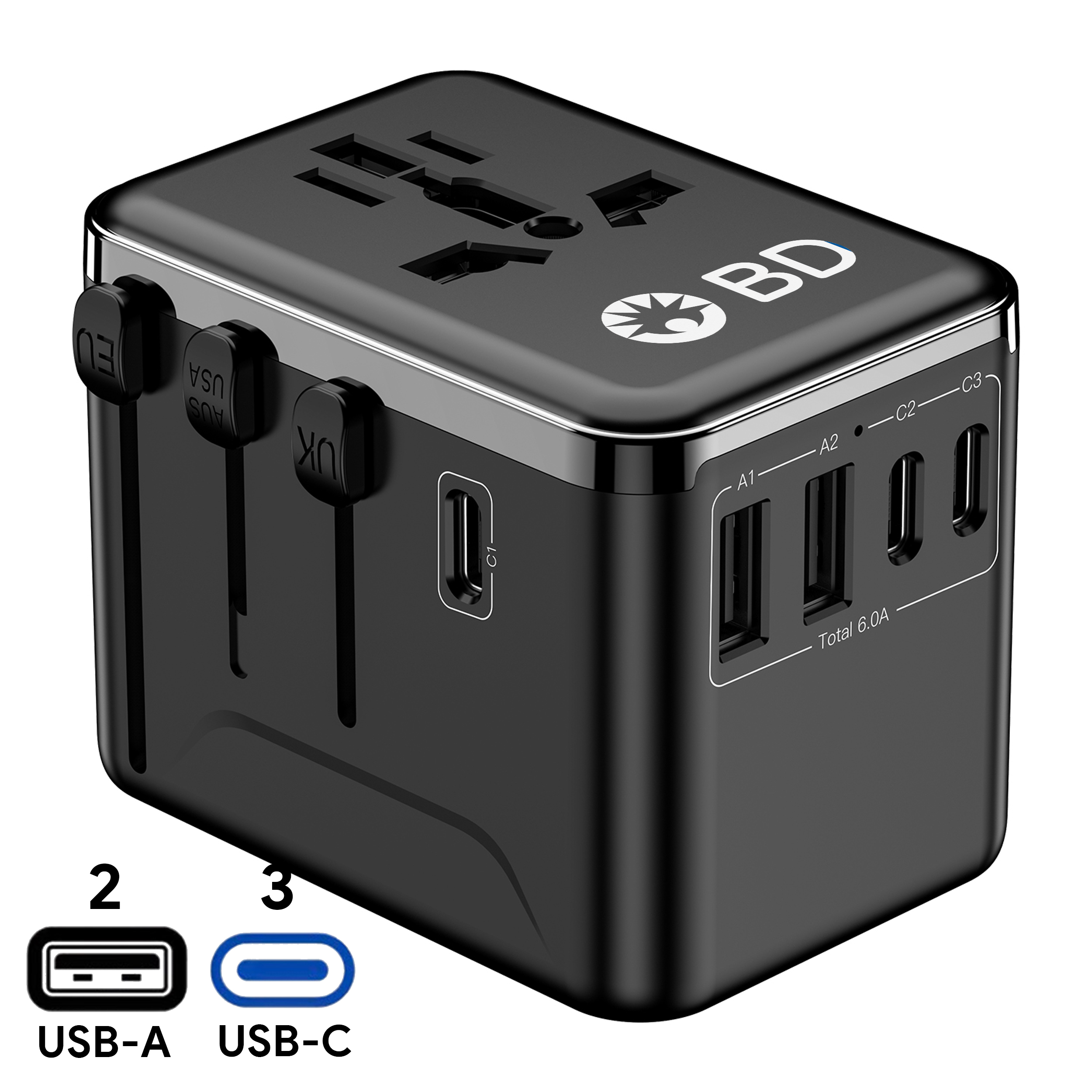 30W Premio Travel Adaptor
