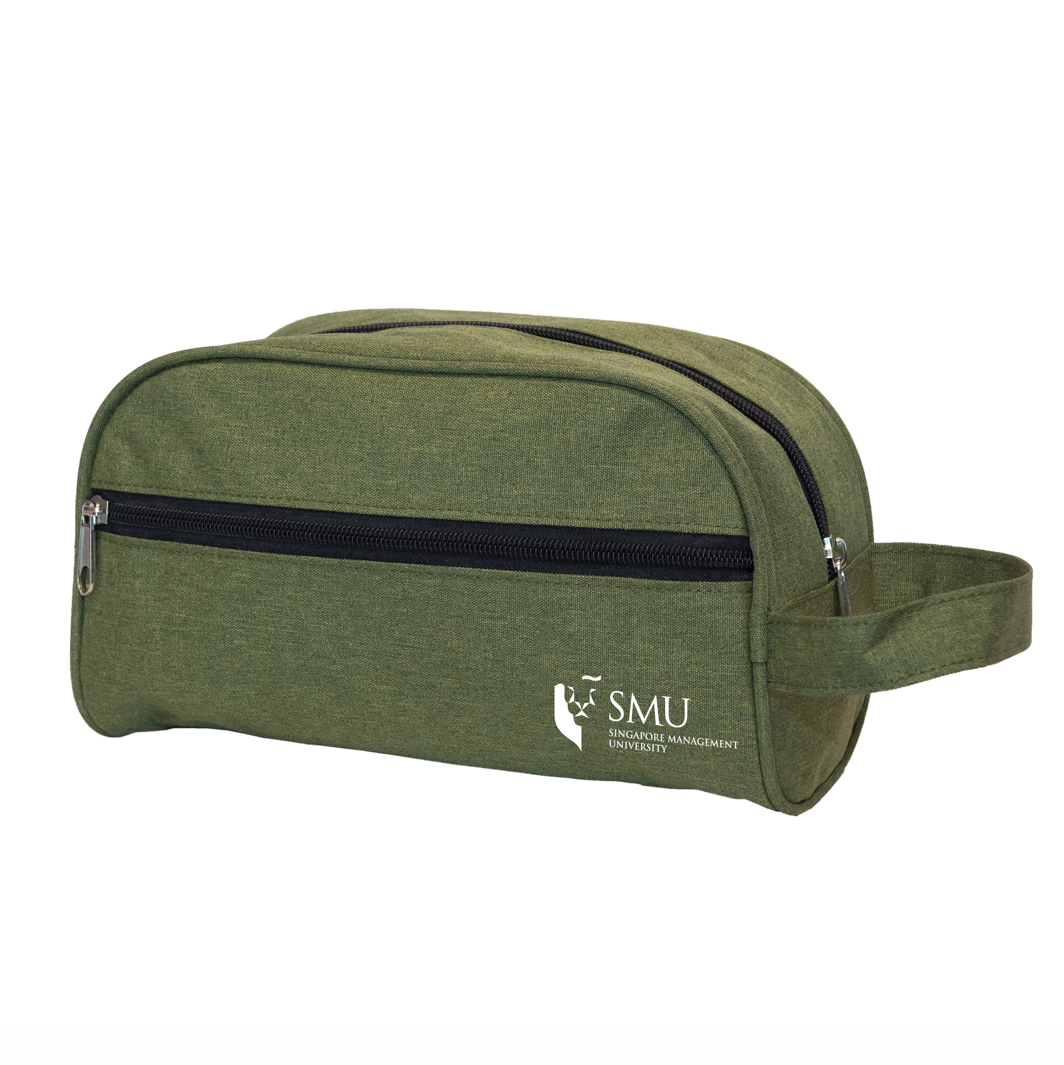 Dual-Compartment Zipper Pouch