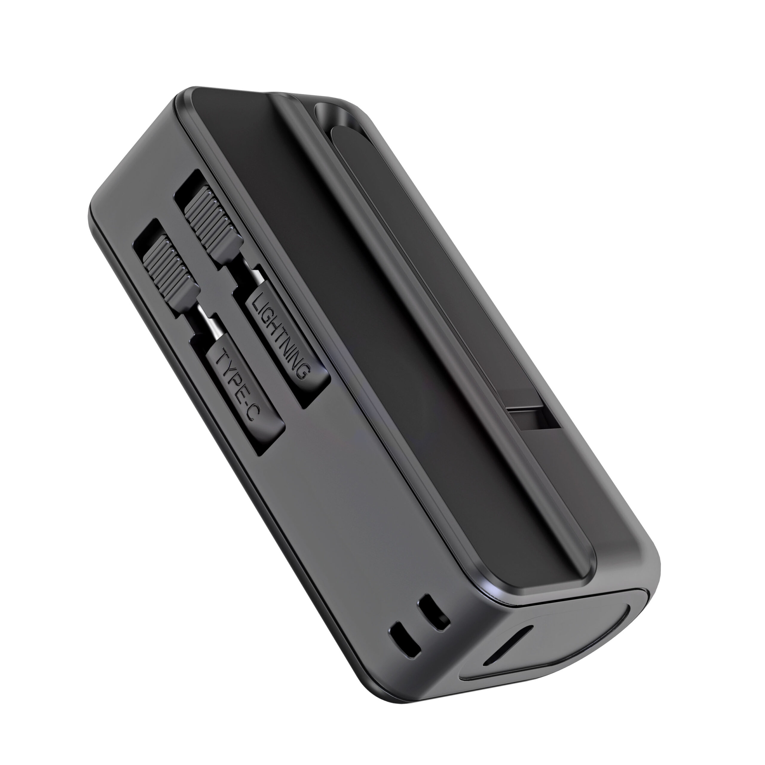 4500mAh Dual Connector Capsule Power Bank with Stand