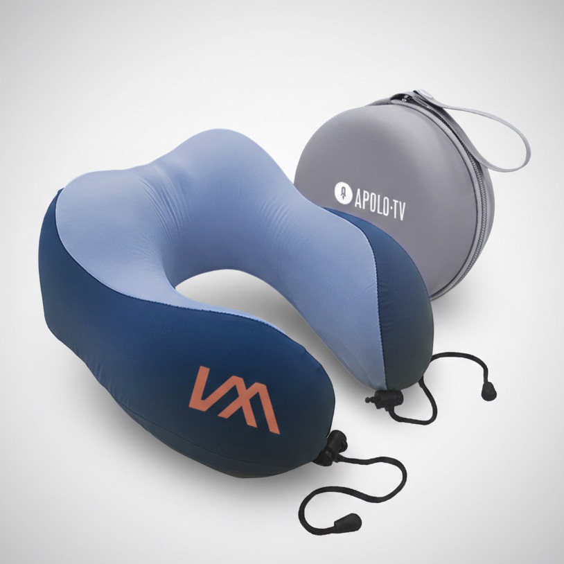 Memory Foam Travel Pillow with Flight Pouch