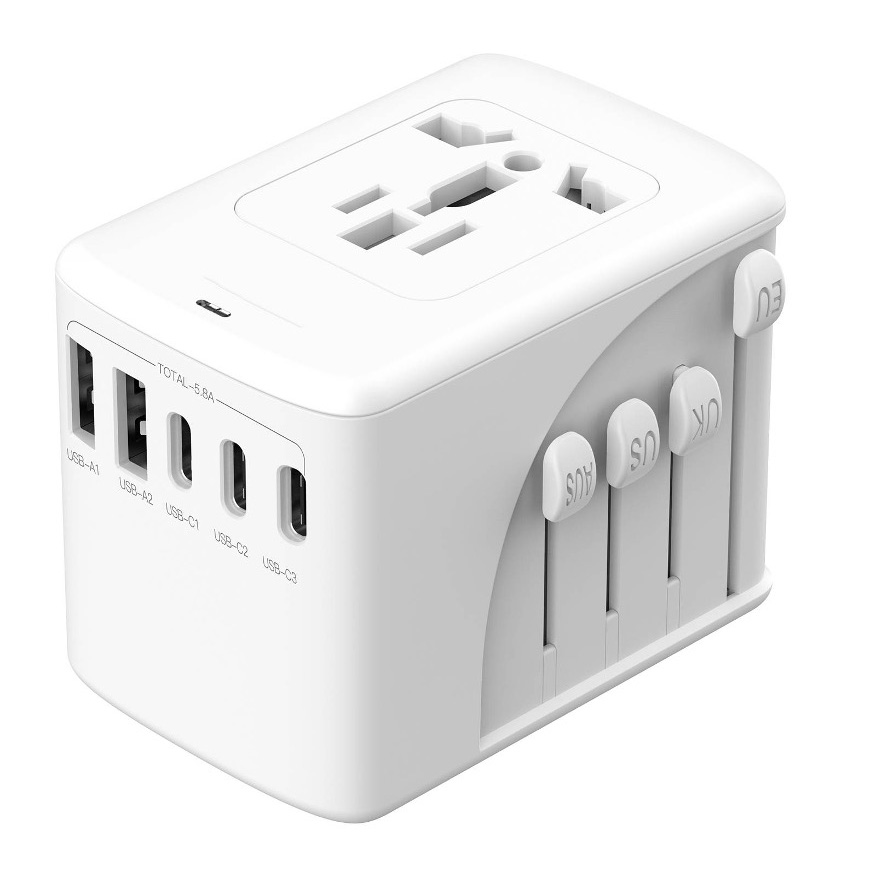 29W Travel Adaptor with 3 Type-C and 2 USB Port