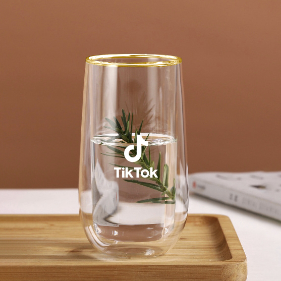 270ml Prism Double Wall Glass Cup 