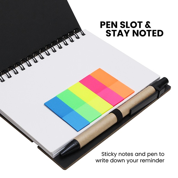 Ruler Eco-Notebook Pen with Strap