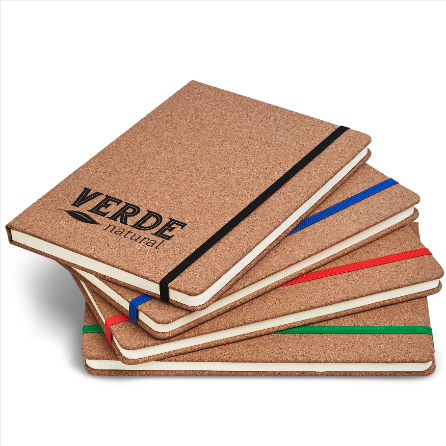 A5 Cork Notebook with Colour Band 