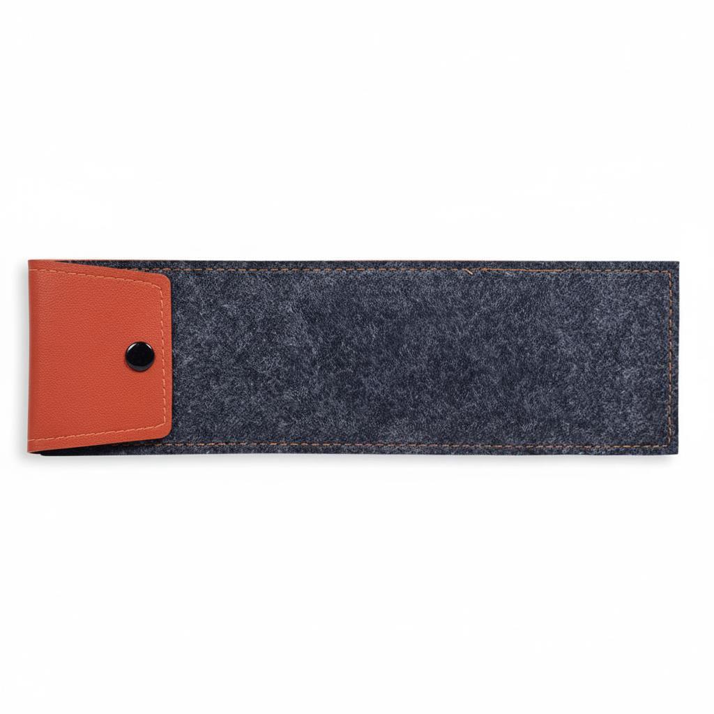 Metal Straw Set in Felt Pouch