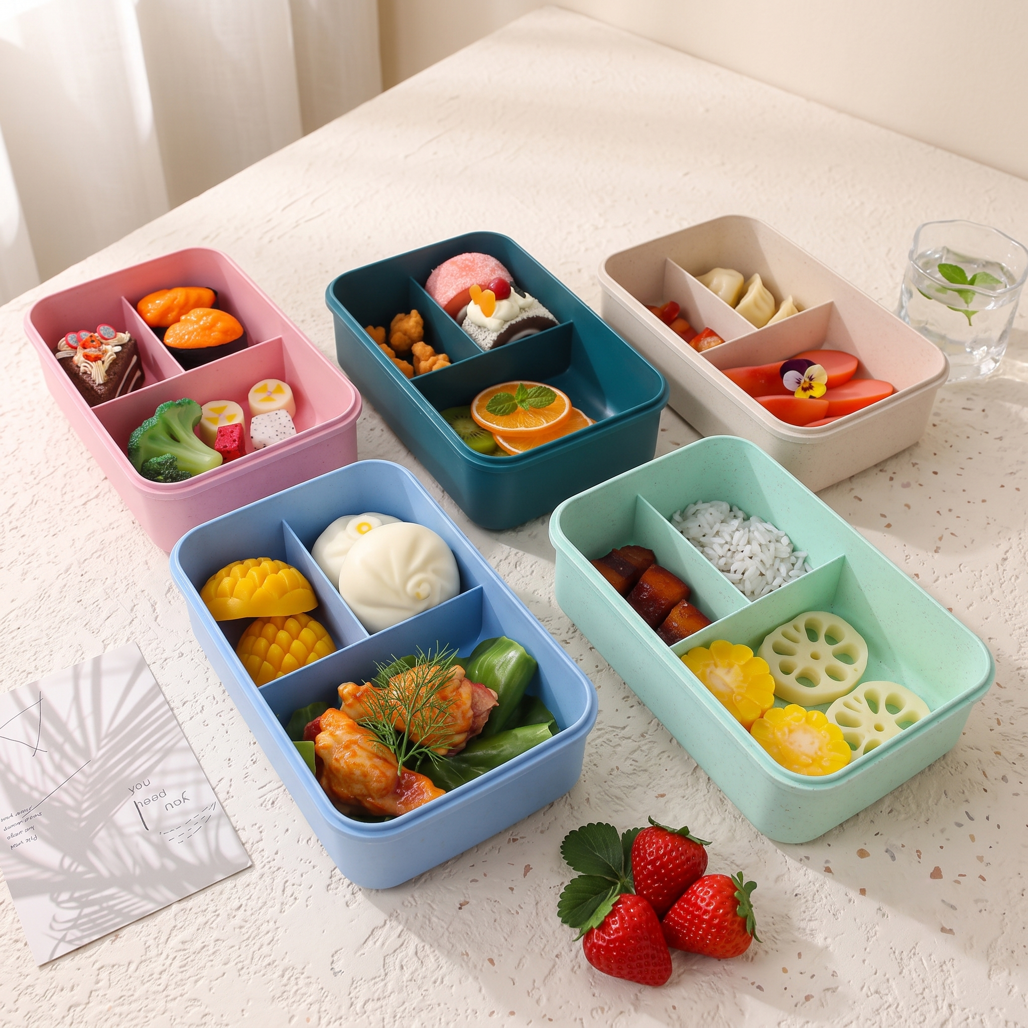 Wheat Straw Bento Lunch Box - Lunch Box & Food Containers