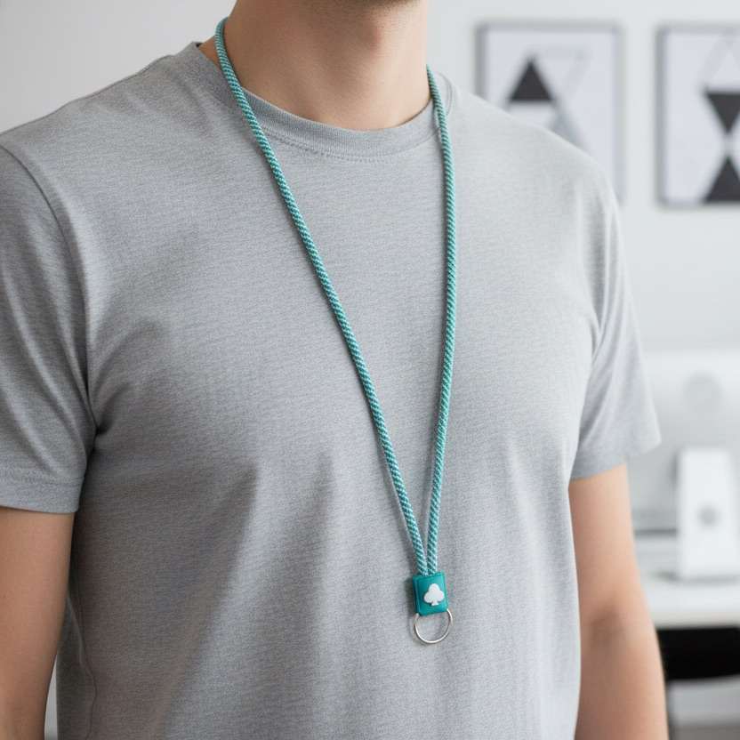 Loop Polyester Lanyard with PVC Tag