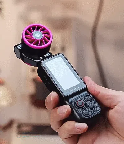 2-in-1 Gimbal Camera Fan - Handheld Fan - 180° Adjustable Gimbal