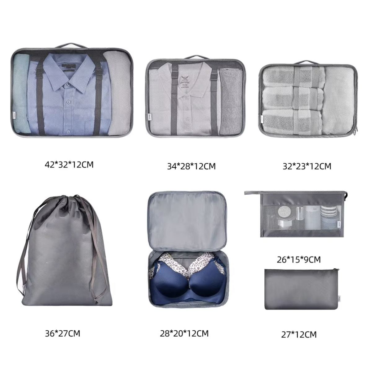 Voyage 8 in 1 Travel Luggage Organiser 