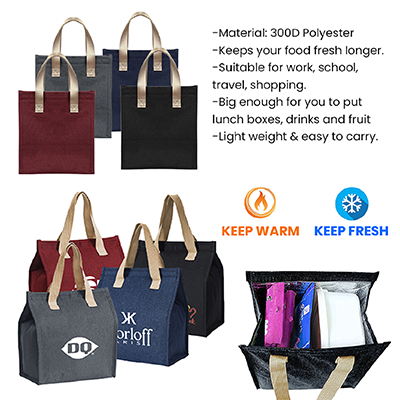 Insulated Thermal Polyester Lunch Cooler Bag – M