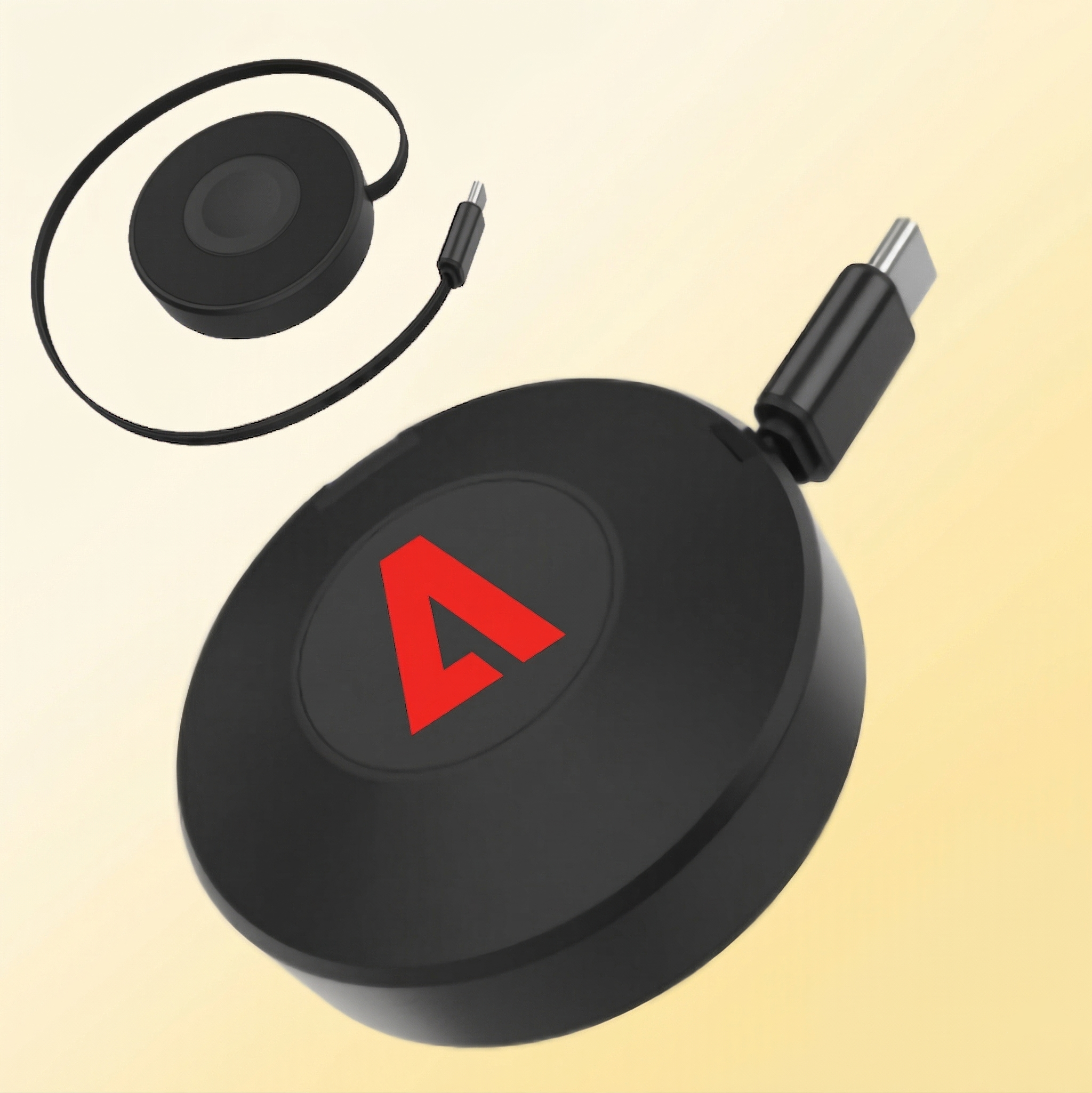 Flex 3 in 1 Portable Magnetic Wireless Charger with Retractable Cable