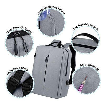 15.6'' WAYU Laptop Backpack with External USB Port