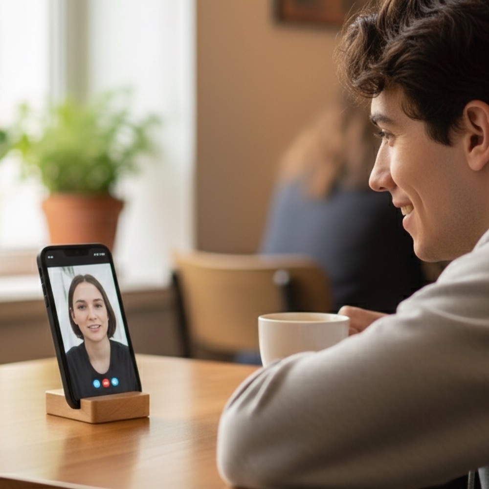 Mini Wooden Phone Holder