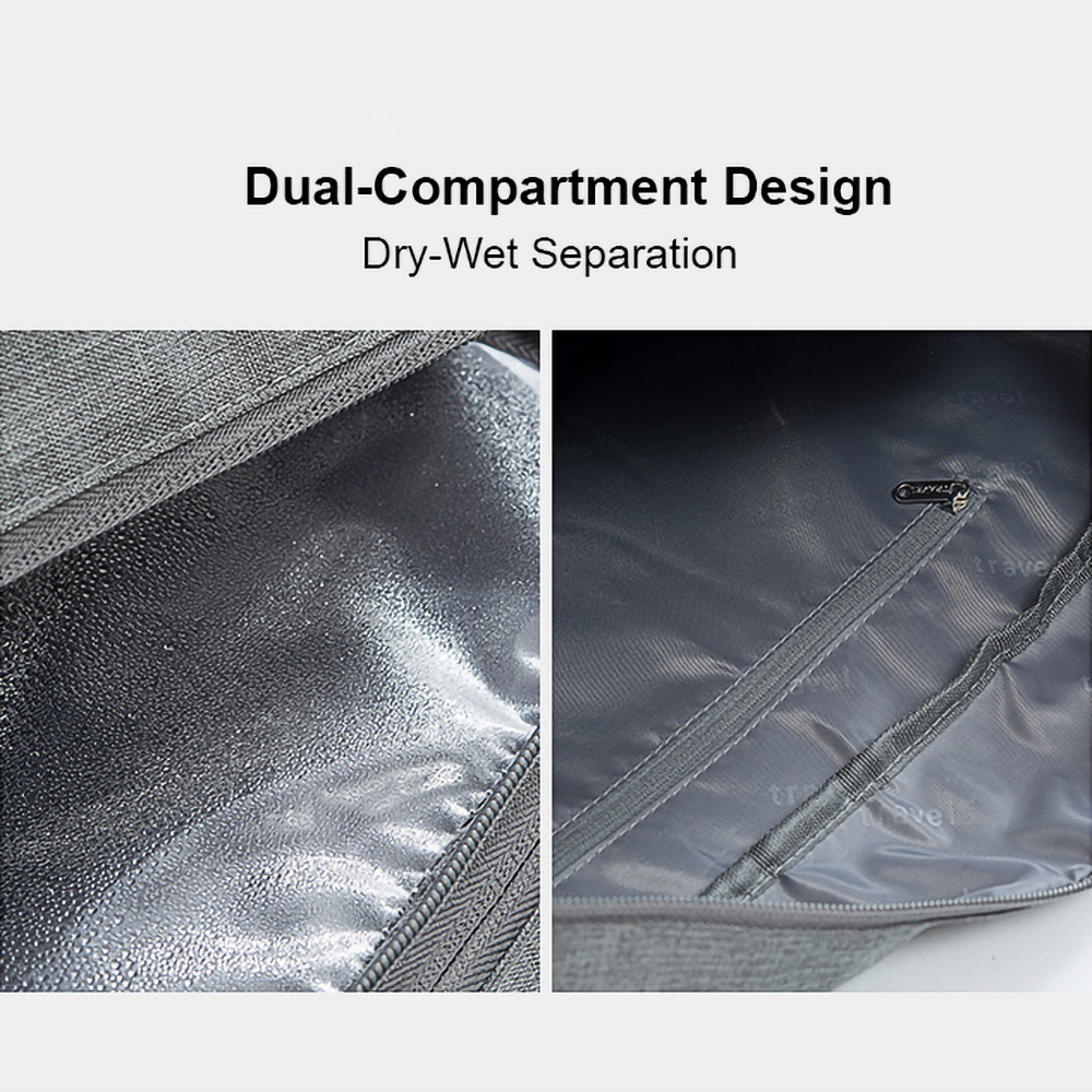 Spacious Travel Duffel Bag with Shoe Compartment (and Wet Compartment)