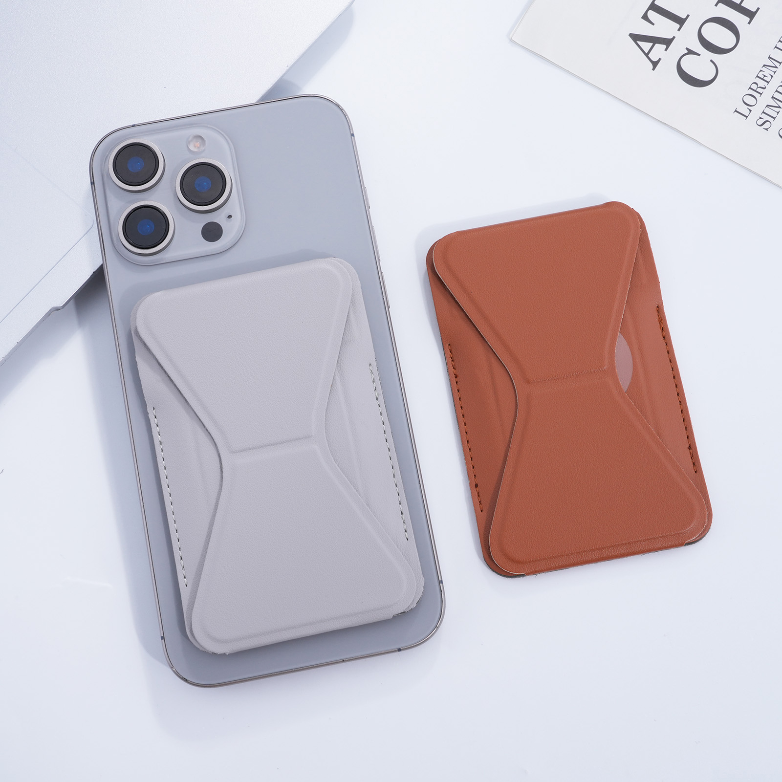 Magnetic Wallet with Stand and Card Holder