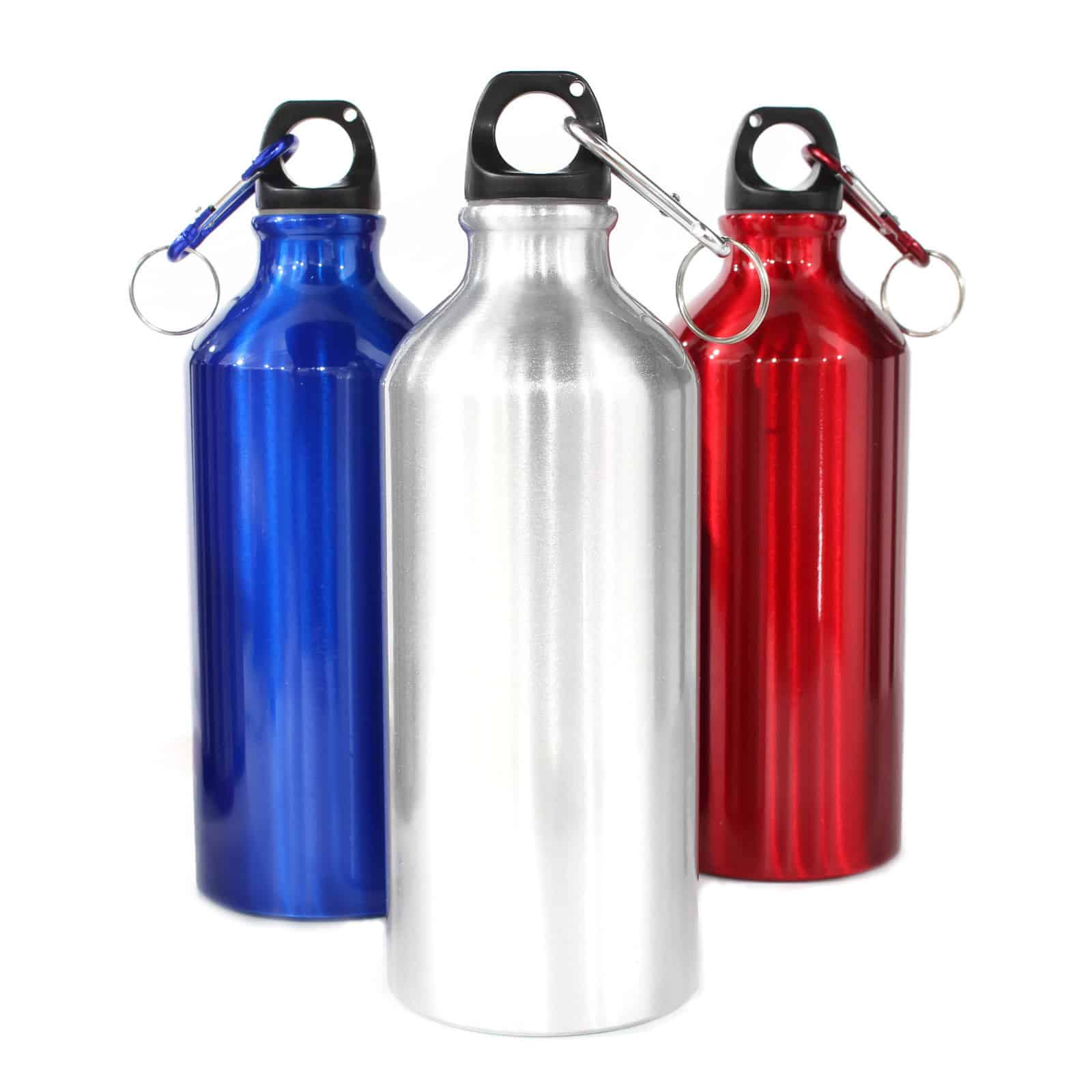 600ml Classic Aluminium Bottle with Carabiner (BPA Free)