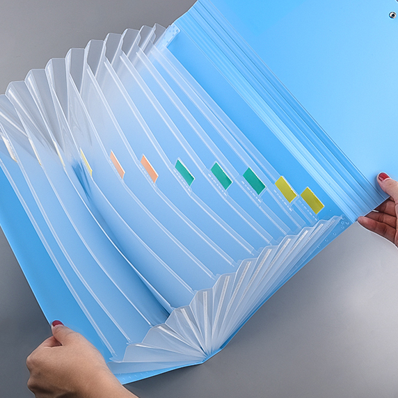Expandable Document File with 13 Pockets