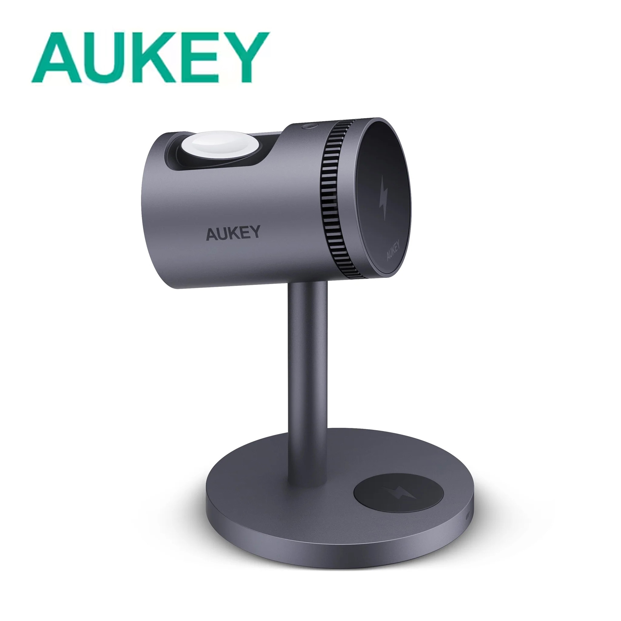 Aukey  MagFusion 3-in-1 Wireless Charger with Qi2 Active Cooling