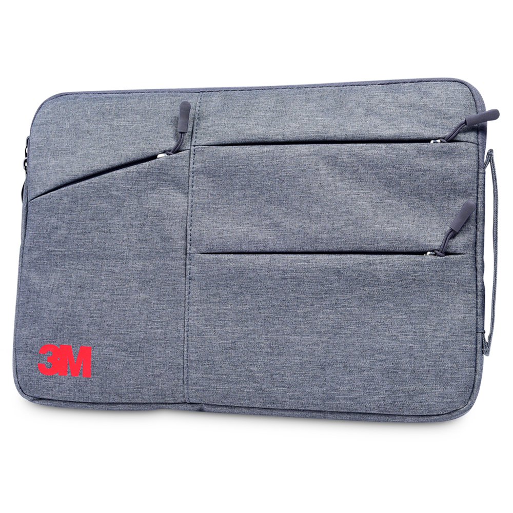 Customised 13 Inch Laptop Sleeve with Multi Zip Design and Handle With