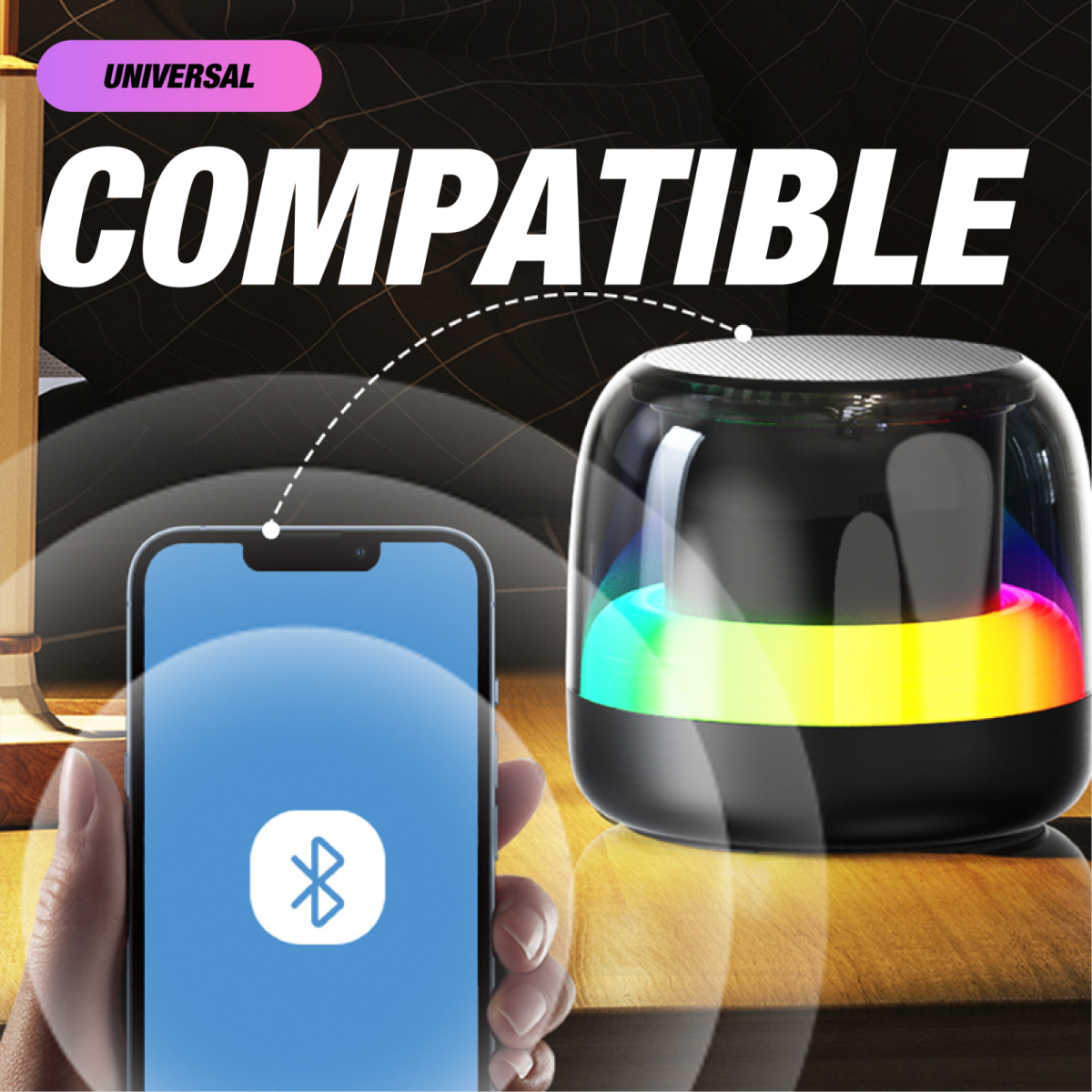 Color Ambient Light Multifunction Bluetooth Speaker