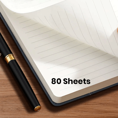 A5 Duo Tone PU Notebook with Pen Loop