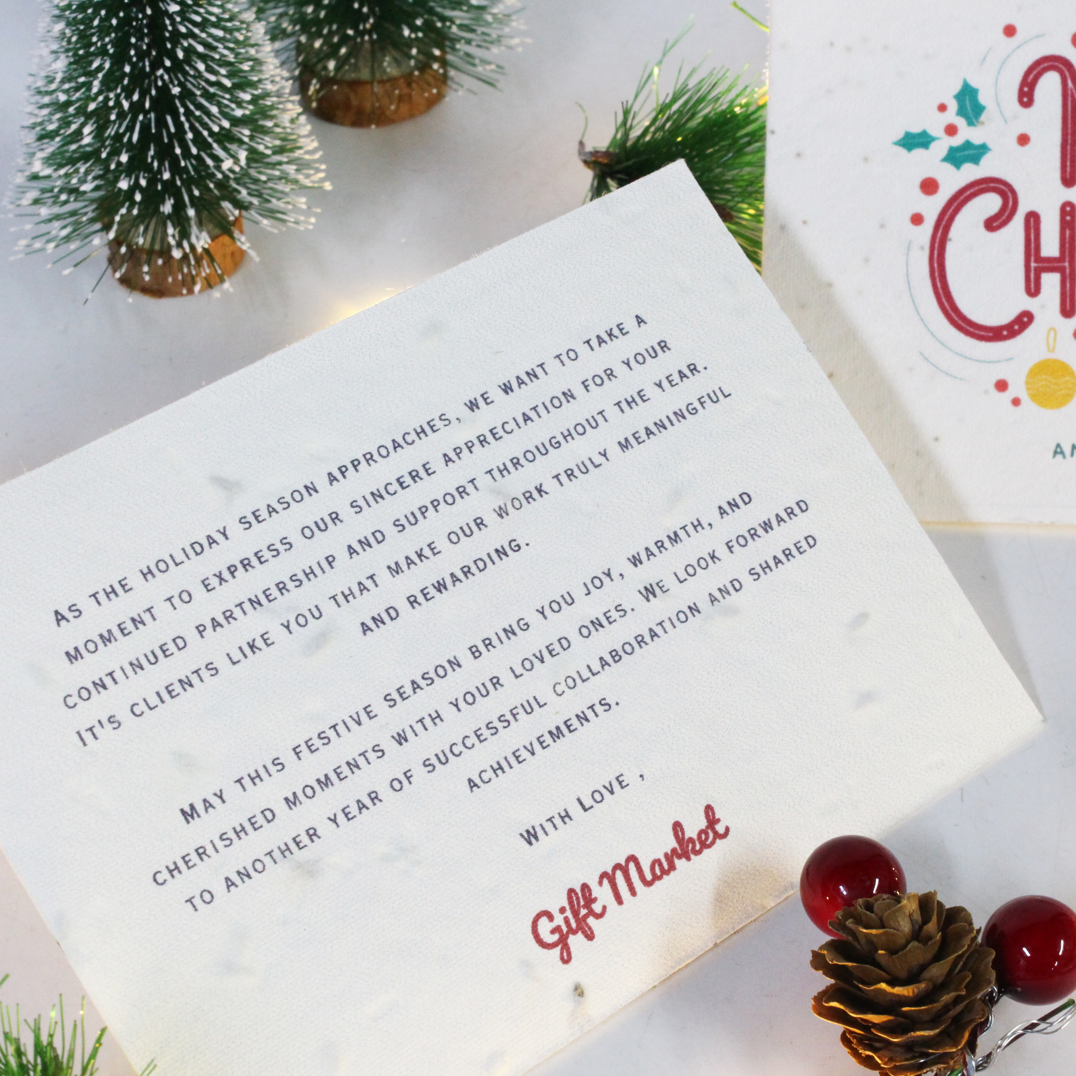 Plantable Christmas Greeting Card 