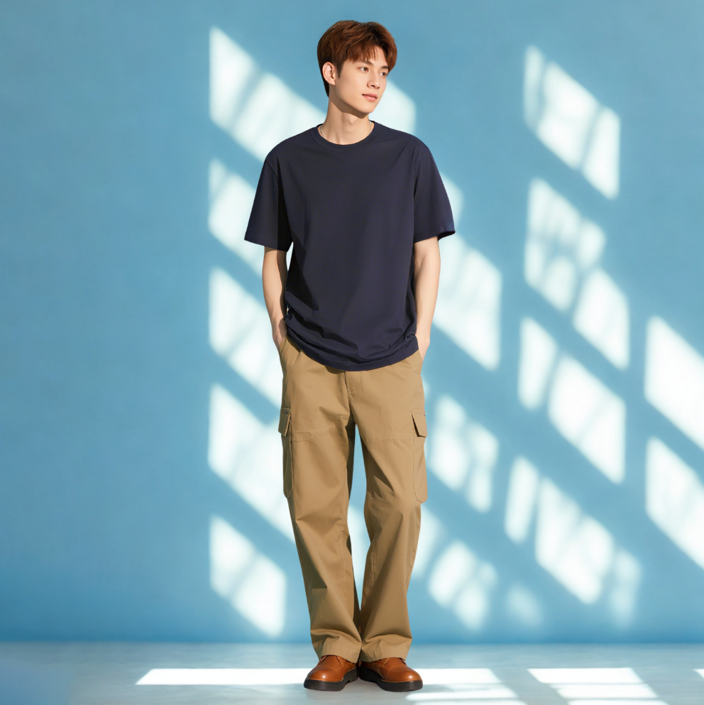 	AIRLAB Vero Relaxed Fit Cotton Round Neck T-Shirt