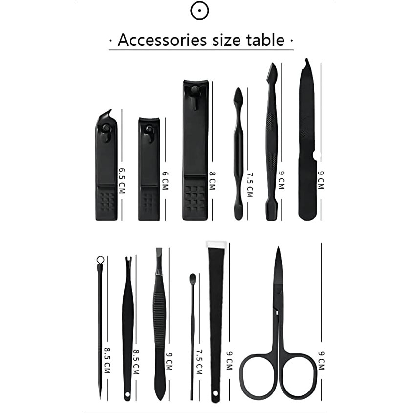 12 pcs Complete Manicure Set 