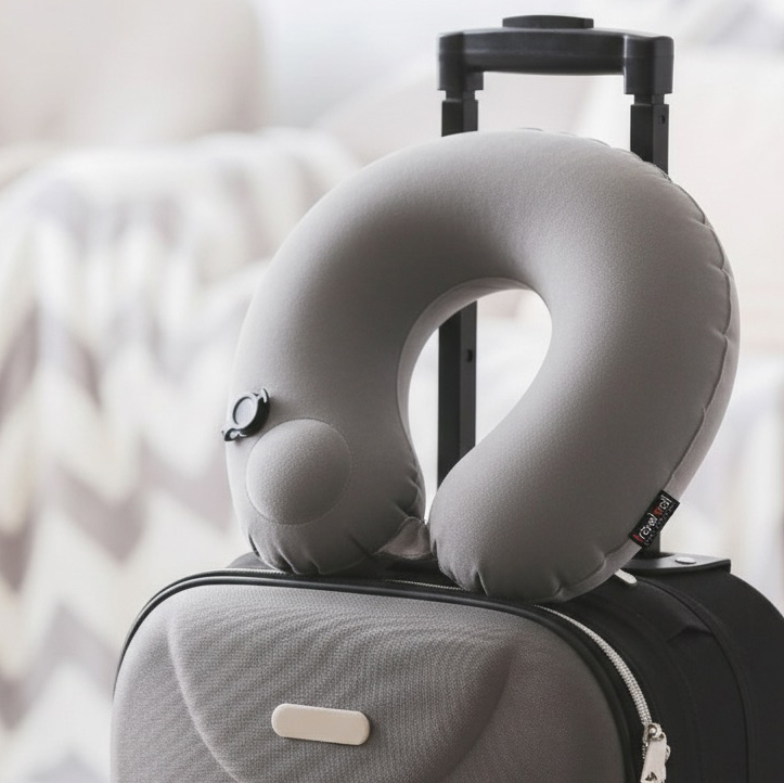 Travelmall Pocket-Pump 3D Inflatable Neck Pillow