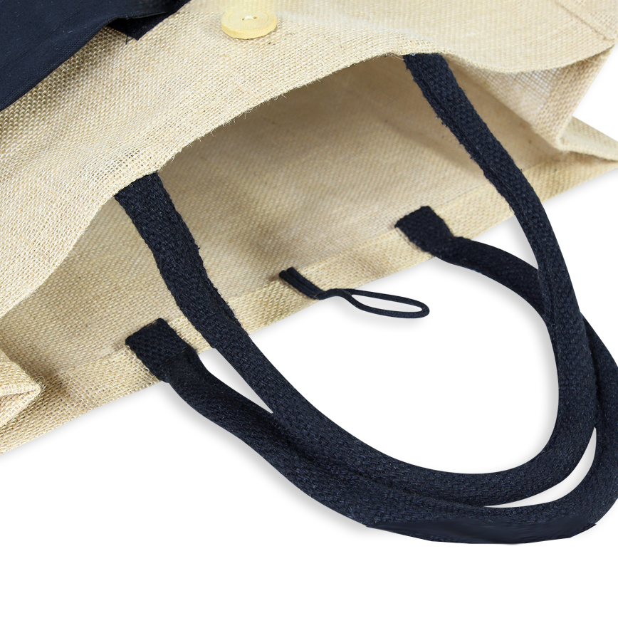 Laminated Jute Tote Bag 