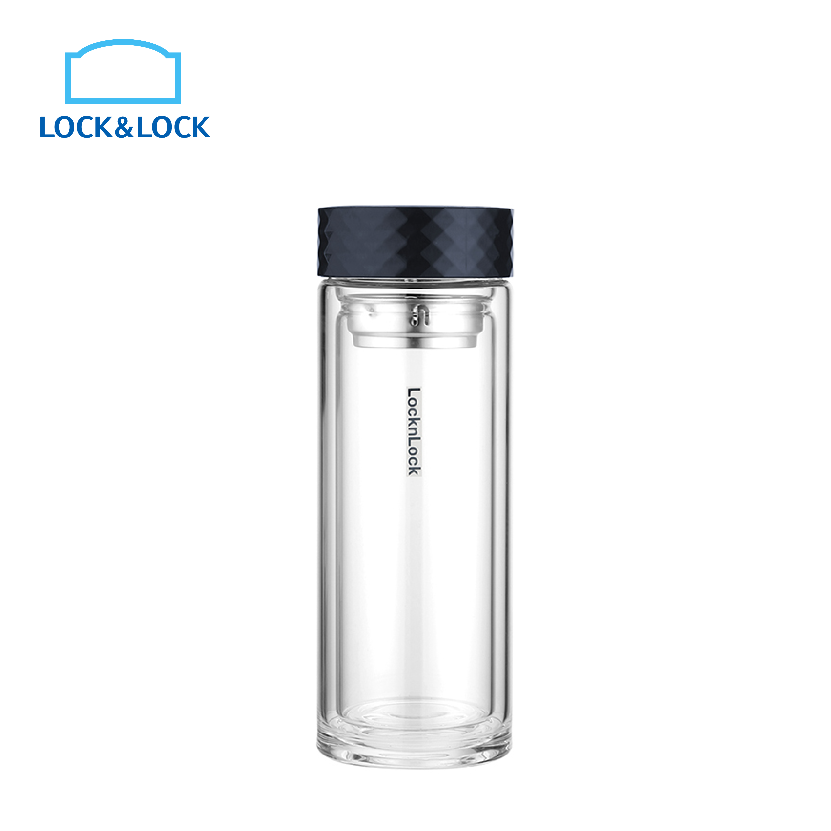 Lock&Lock 360ML Fashion Double-Layer Glass Seasoning Bottle