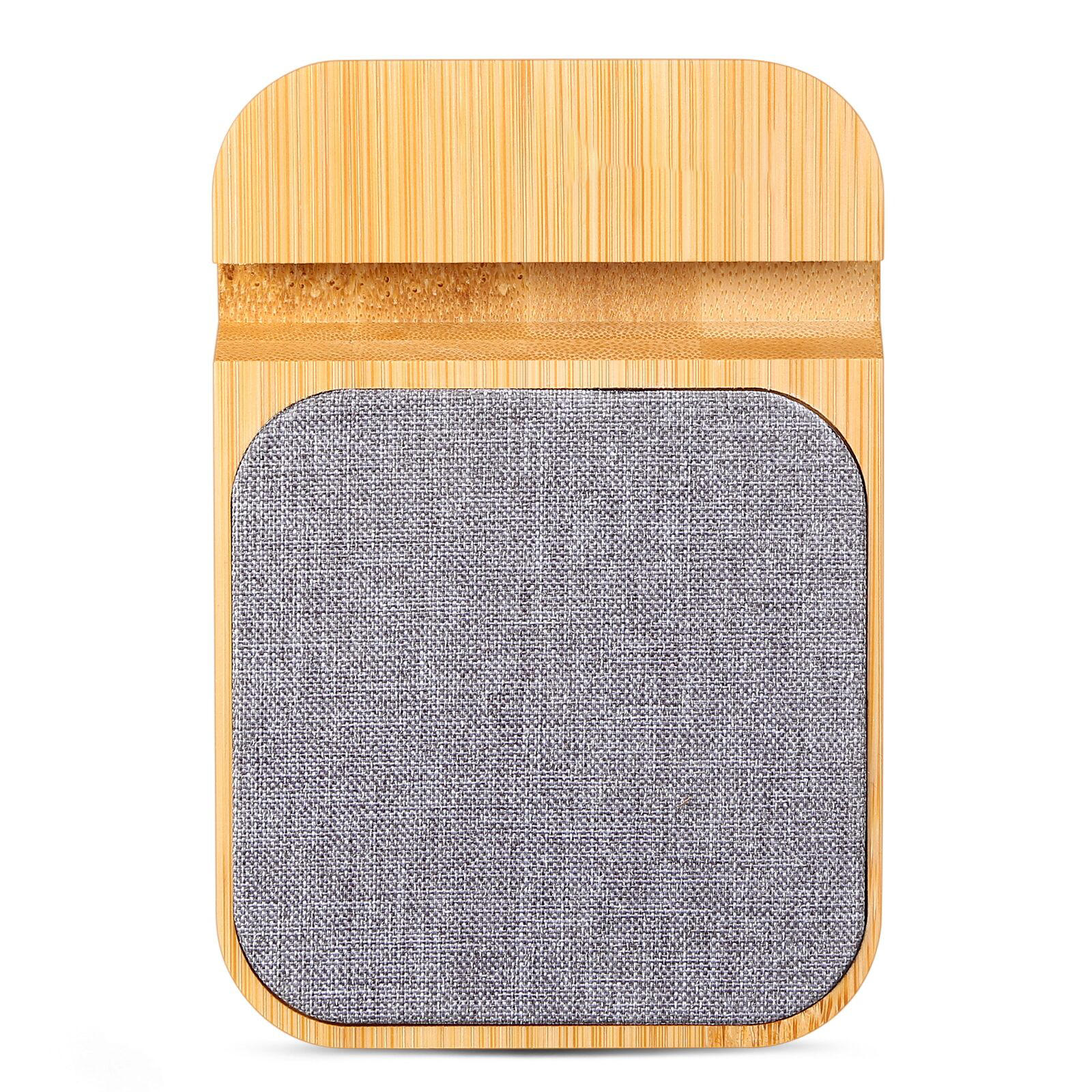 15W Bamboo Wireless Charger with Cable Kit