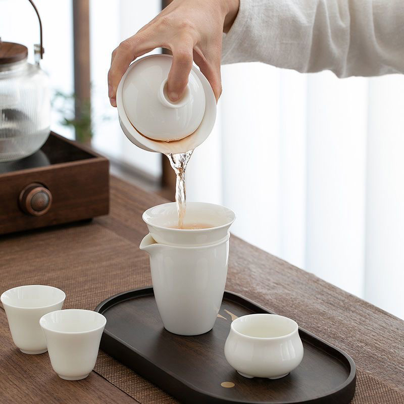 9 pcs Ceramic Chinese Tea Set 