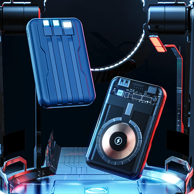 10,000mAh Transparent Wireless Powerbank 