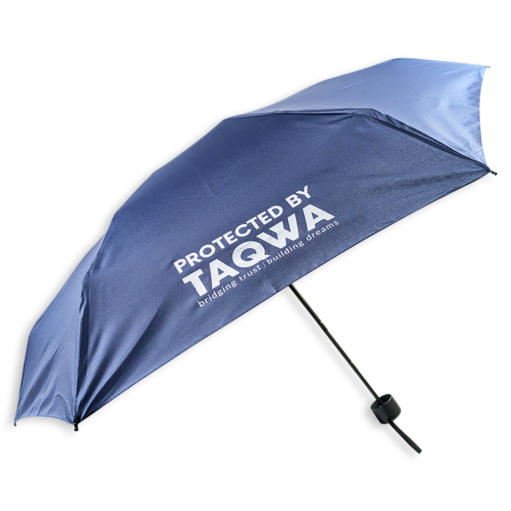 19'' Compact Lightweight RPET Umbrella (with UV Coating)